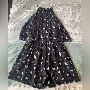 Cheetah print romper
